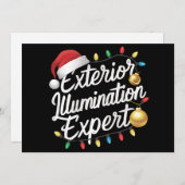 外観照明の専門家によるクリスマスイルミネーション装飾 シーズンカード (正面/裏面)