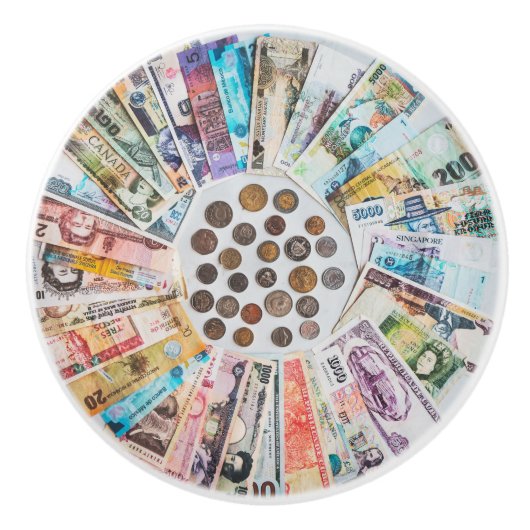 外貨資金のパステル セラミックノブ (正面)