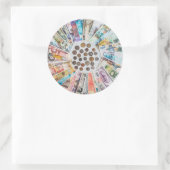 外貨通貨のシール ラウンドシール (バッグ)