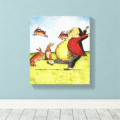 外部ノウサギ キャンバスプリント (インサイチュ (ウッドフロア))