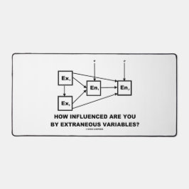 外部変数の影響は？ デスクマット