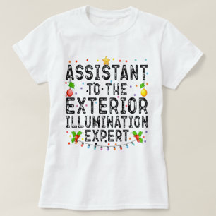 外部照明の専門家のアシスタントクール Tシャツ