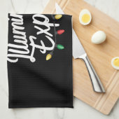 外部照明エキスパートクリスマスライトデコール キッチンタオル (四つ折り)