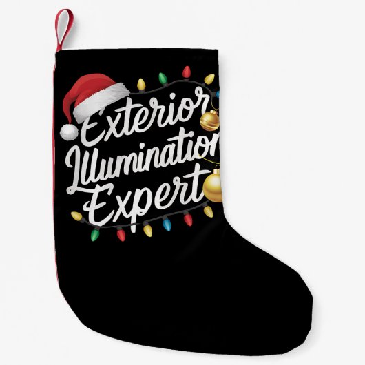 外部照明エキスパートクリスマスライトデコール スモールクリスマスストッキング (正面)