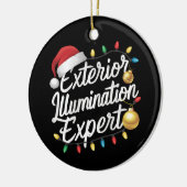 外部照明エキスパートクリスマスライトデコール セラミックオーナメント (左)