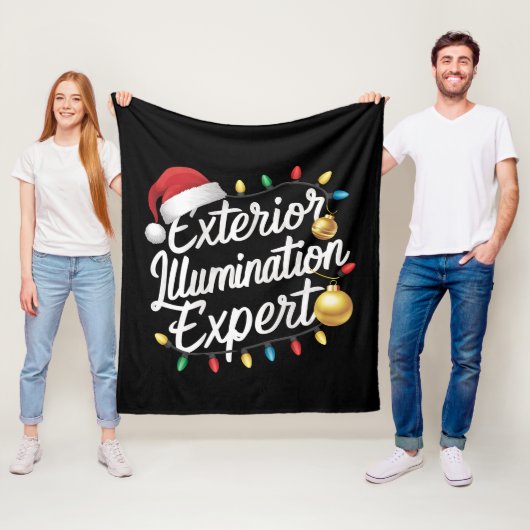 外部照明エキスパートクリスマスライトデコール フリースブランケット (インサイチュ)