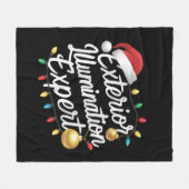外部照明エキスパートクリスマスライトデコール フリースブランケット (正面(横))