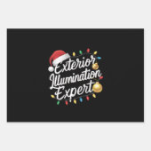 外部照明エキスパートクリスマスライトデコール ラッピングペーパーシート (正面)