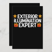 外部照明エキスパートクリスマスライトデコール 招待状 (正面/裏面)