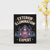 外部照明エキスパートクリスマスライト設定 カード (黄色い花)