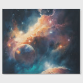 外部空間のラッピング紙 ラッピングペーパー (フラット)