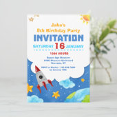 外部空間の水カラー招待状 招待状 (スタンド正面)