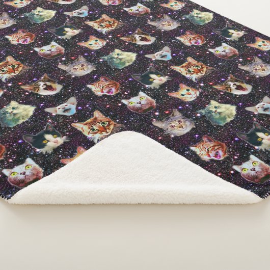 外部空間の猫頭のおもしろい銀河系パターン シェルパブランケット (3/4)