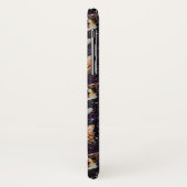 外部空間の猫頭のおもしろい銀河系パターン Case-Mate iPhoneケース (裏面/左)