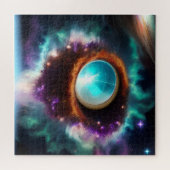 外部空間の9番目の寸法に窓の穴 ジグソーパズル (横)