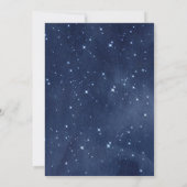 外部空間タイムカプセルノートメッセージカード 招待状 (裏面)