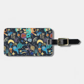 外部空間ドードルパターン ラゲッジタグ (正面横)