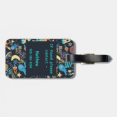 外部空間ドードルパターン ラゲッジタグ (裏面横)