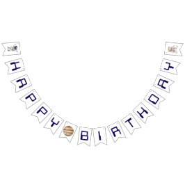 外部空間ハッピーバースデーのバンティングフラグのシンボルや象徴 バンティングフラッグ