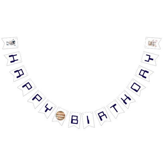 外部空間ハッピーバースデーのバンティングフラグのシンボルや象徴 バンティングフラッグ (全)