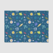 外部空間パターンドードル |青 薄葉紙 (正面)