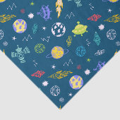 外部空間パターンドードル |青 薄葉紙 (詳細)