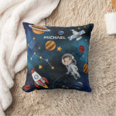 外部空間パーソナライズされたの名前の追加 クッション (ブランケット)