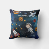 外部空間パーソナライズされたの名前の追加 クッション (裏面)