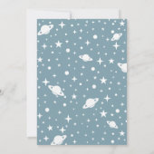 外部空間最初の誕生日カウントダウン 招待状 (裏面)