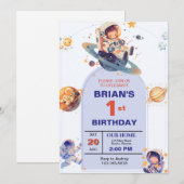 外部空間最初の誕生日 招待状 (正面/裏面)