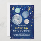 外部空間最初の誕生日 招待状 (正面)