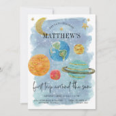 外部空間最初の誕生日 招待状 (正面)