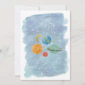 外部空間最初の誕生日 招待状 (裏面)