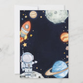 外部空間最初の誕生日 招待状 (裏面)