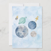 外部空間最初の誕生日 招待状 (裏面)