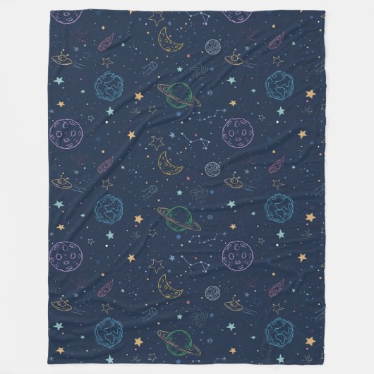 外部空間要素パターン フリースブランケット (正面)