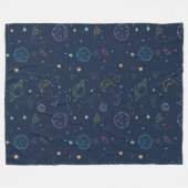 外部空間要素パターン フリースブランケット (正面(横))