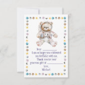 外部空間誕生日サンキューカード サンキューカード (正面)