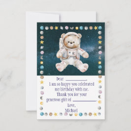 外部空間誕生日サンキューカード サンキューカード