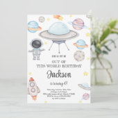 外部空間誕生日招待状 招待状 (スタンド正面)