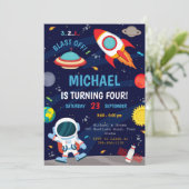 外部空間誕生日招待状 招待状 (スタンド正面)