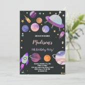 外部空間誕生日招待状 招待状 (スタンド正面)