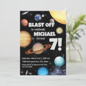 外部空間誕生日招待状 招待状 (スタンド正面)