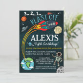 外部空間誕生日招待状 招待状 (スタンド正面)