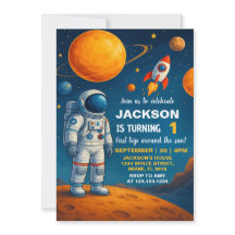外部空間誕生日招待状