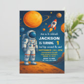 外部空間誕生日招待状 招待状 (スタンド正面)