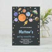 外部空間誕生日招待状 招待状 (スタンド正面)