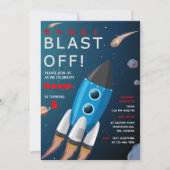 外部空間誕生日招待状 招待状 (正面)