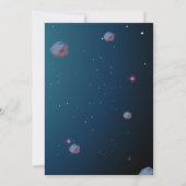 外部空間誕生日招待状 招待状 (裏面)