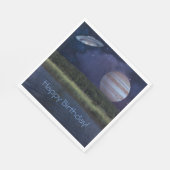 外部空間誕生日 スタンダードランチョンナプキン (角)